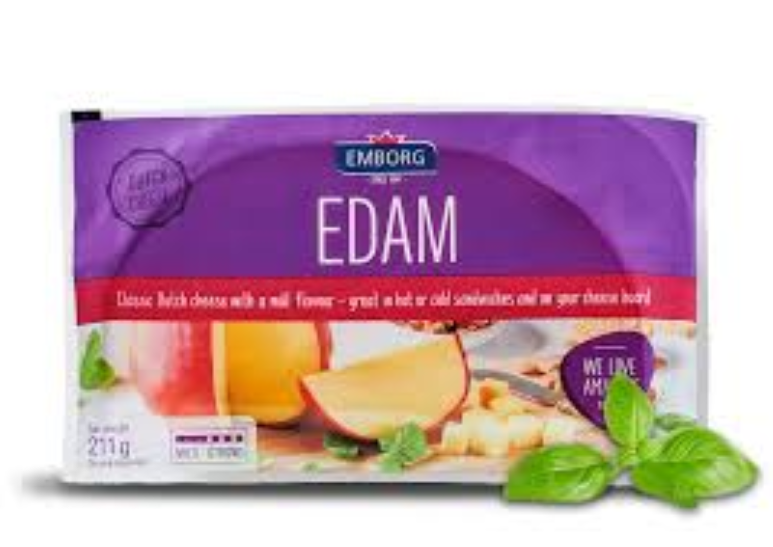 EMBORG EDAM CHEESE WEDGES 230G